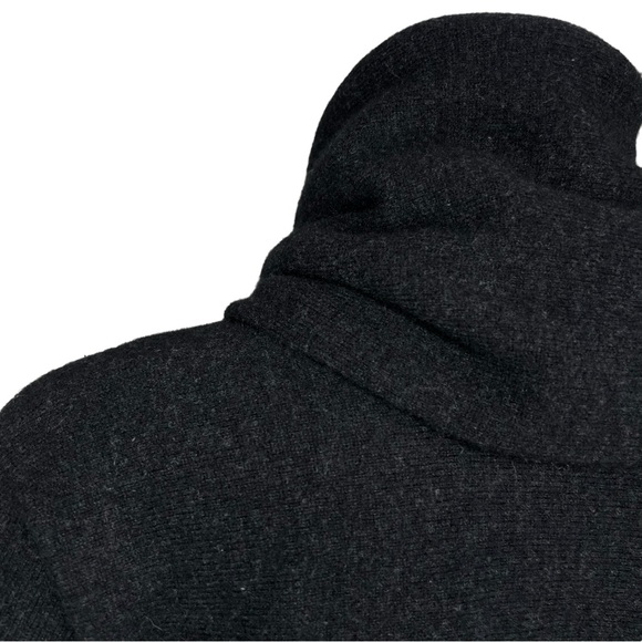 Vince Cashmere Wool Blend Cowl Neck Graphite Sweater S - Picture 5 of 7